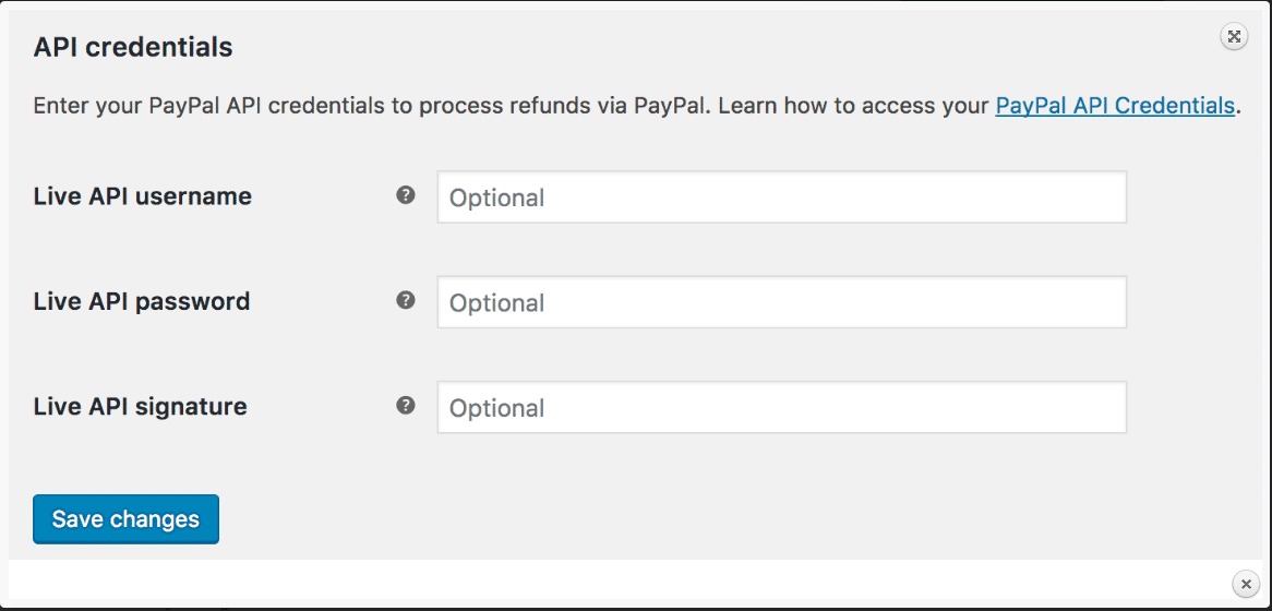 API Credentials