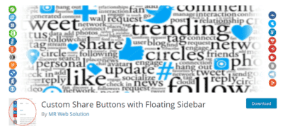 Custom Share Buttons Social Media Plugin