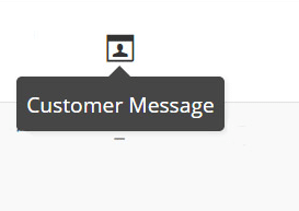 Customer message