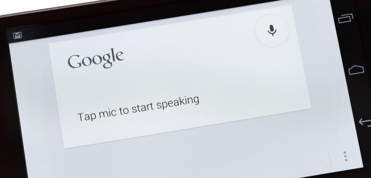 Google Voice Search Application on Galaxy Nexus Smartphone