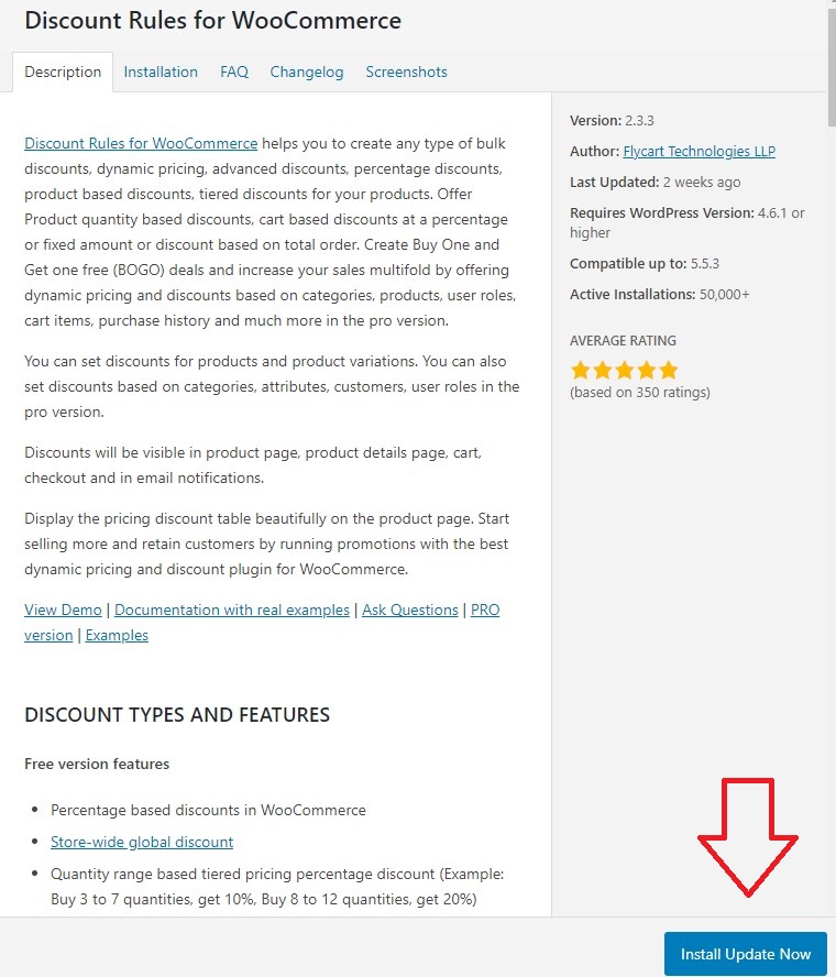 Wordpress Install Discount Rules for WooCommerce