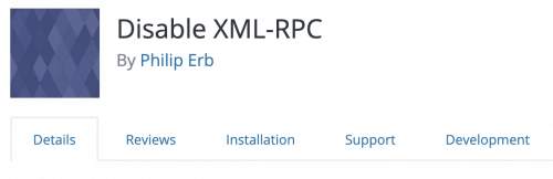 Disable XML-RPC WordPress Plugin
