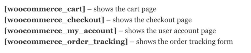 WooCommerce Short codes examples