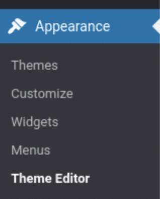  Built-in Editor in WordPress Menu