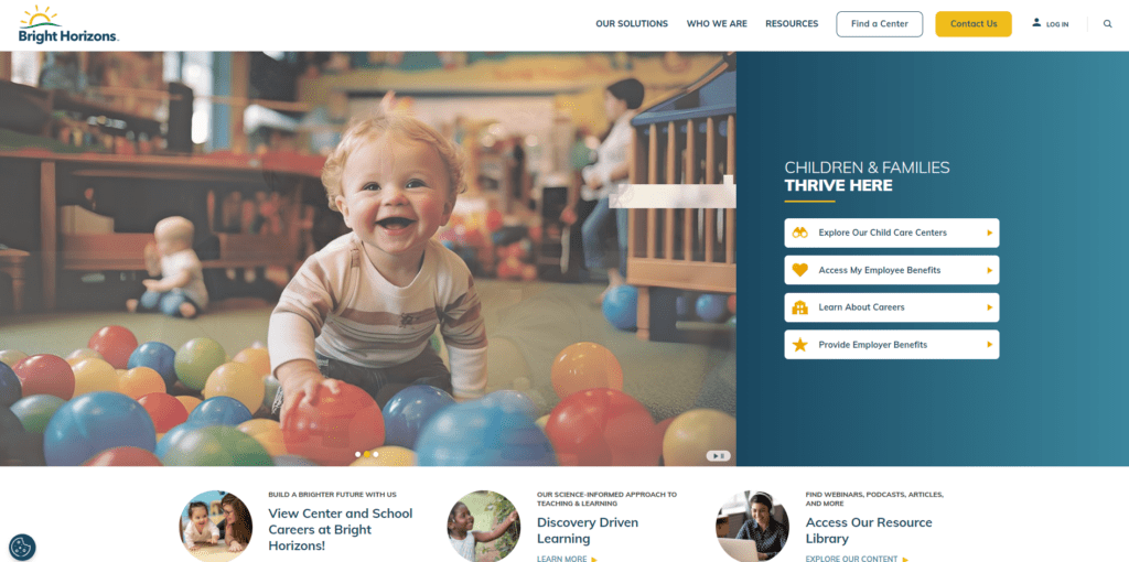 Bright Horizons - Website Design