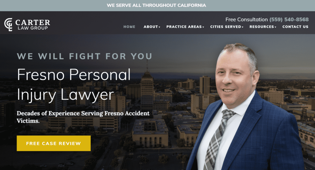 Carter Law Group Website Design