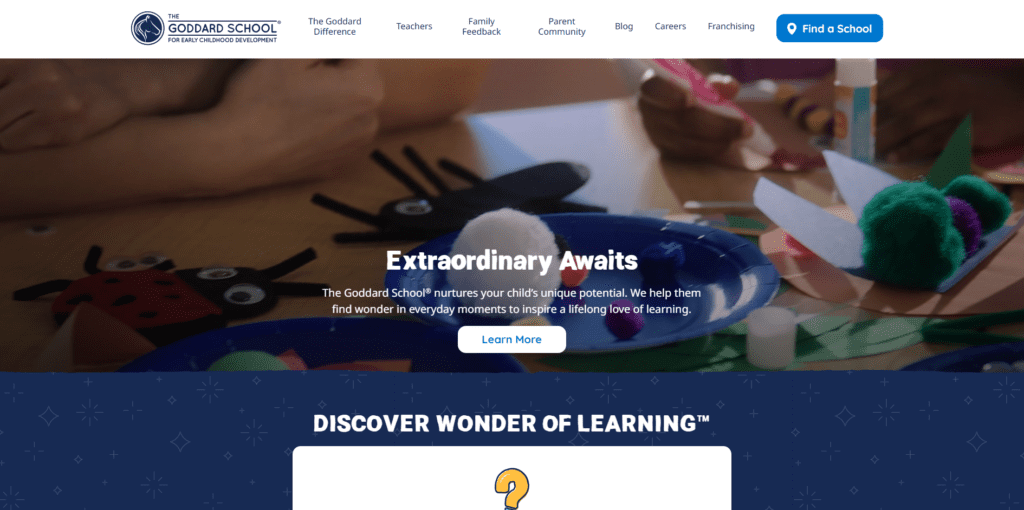 Goddard School - Website Design