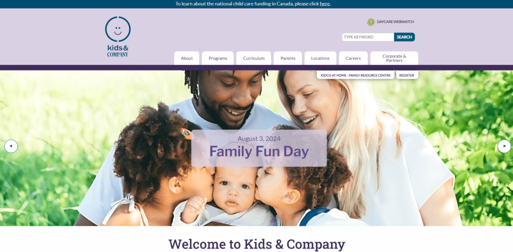 Kids Company - Website Design