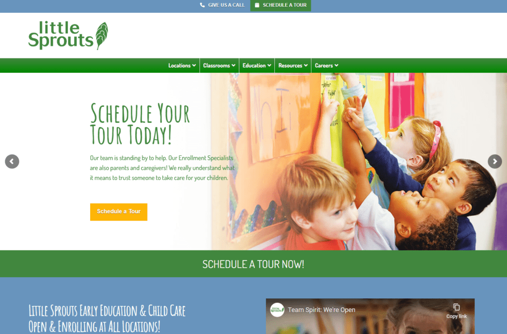 Little Sprouts Childcare - Website Design