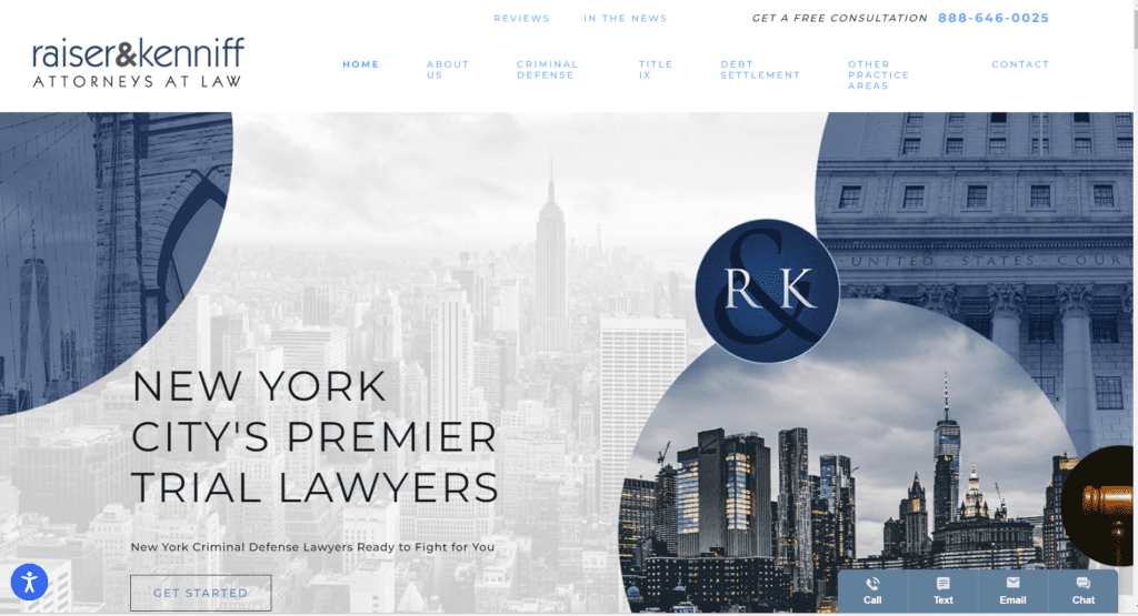 Raiser & Kenniff, PC Website Design