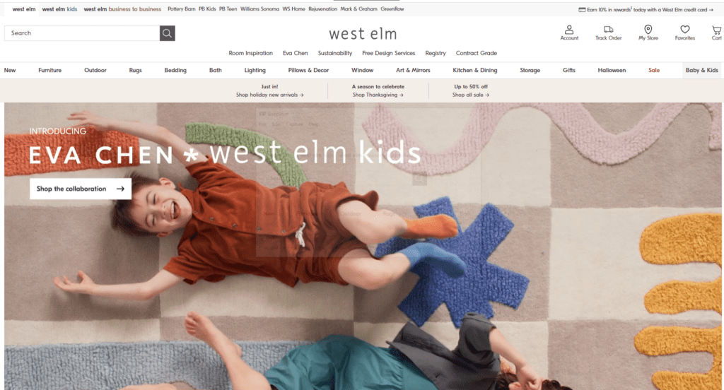 West Elm - Website Design