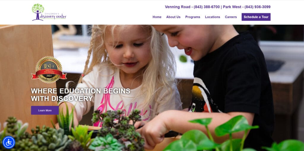 Childrens Discovery Centers - Website Design