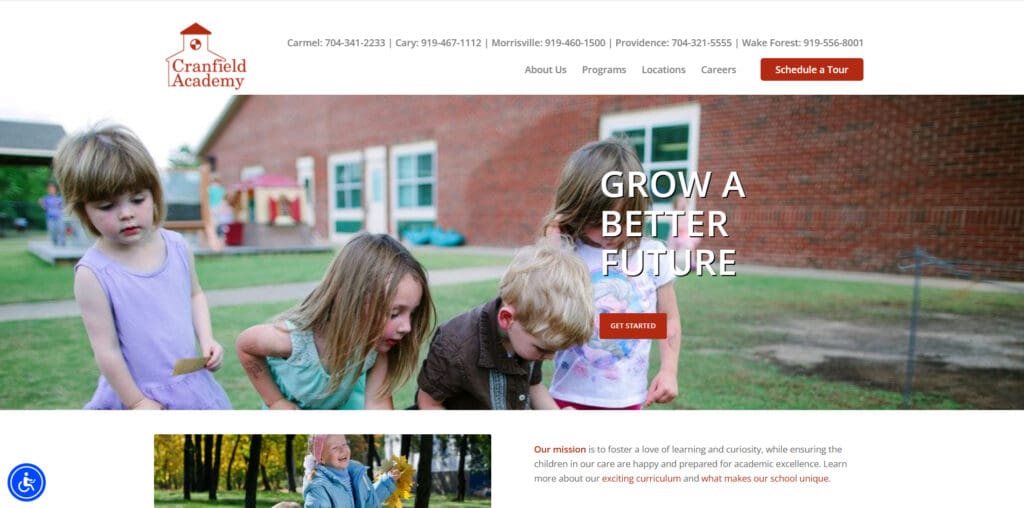 Cranfield Academy - Website Design