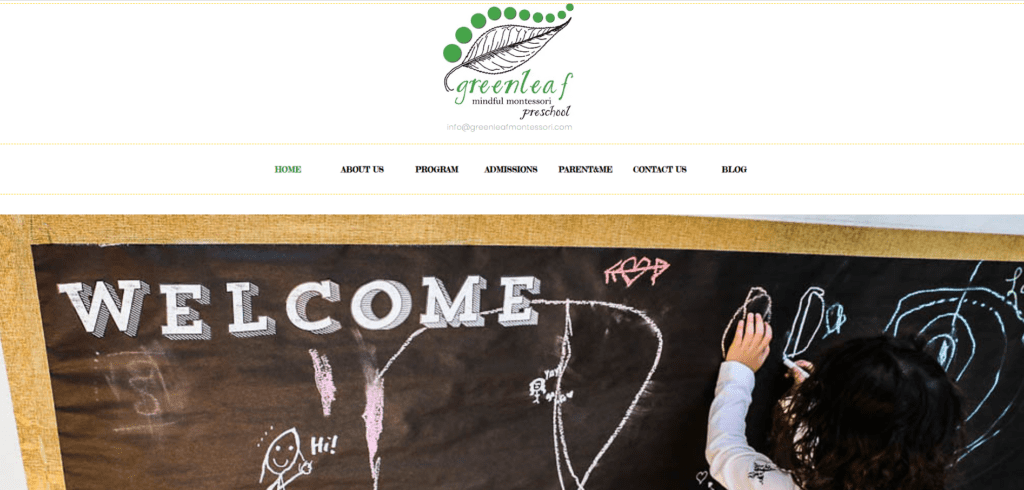 Greenleaf Montessori - Website Design