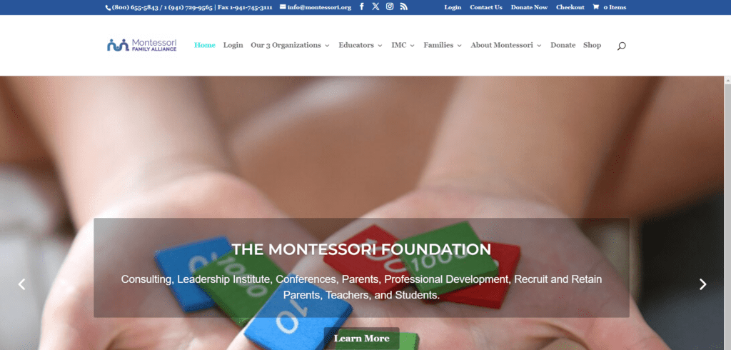 Montessori School of Raleigh - Website Design