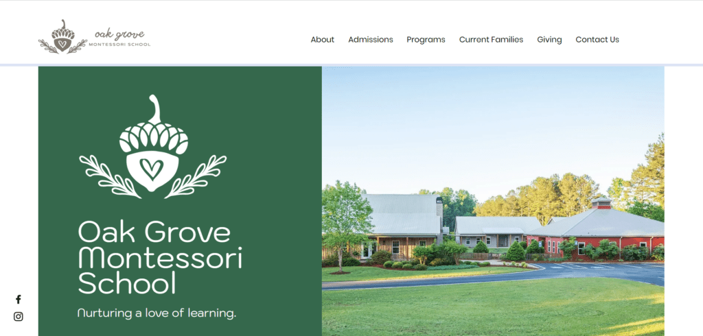 Oak Grove Montessori - Website Design