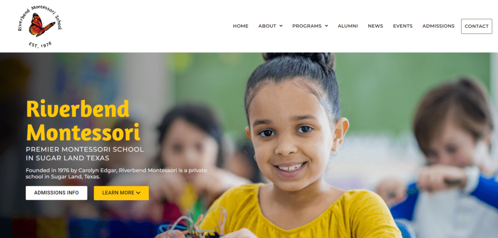 Riverbend Montessori - Website Design