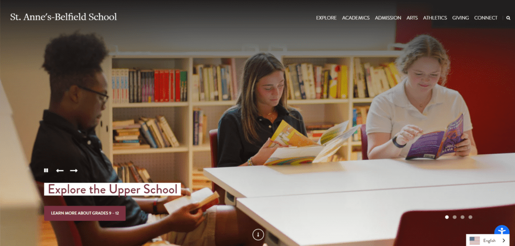 St Annes-Belfield School - Website Design