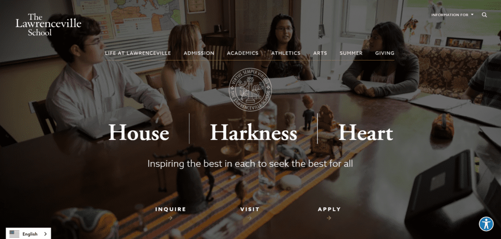 The Lawrenceville School - Website Design