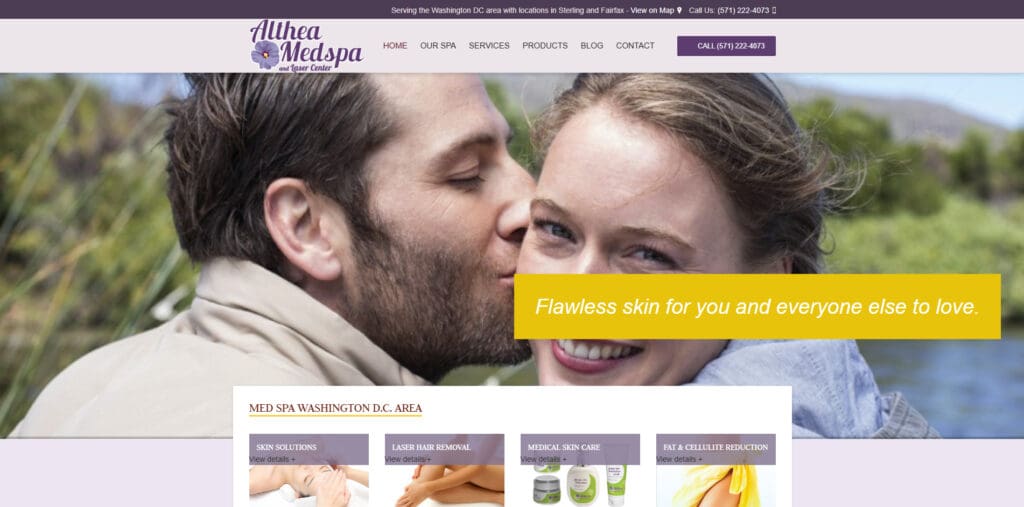 Althea Medspa - Best Woocommerce Website