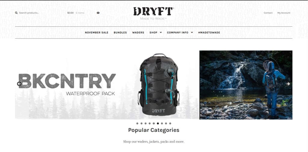 DRYFT - Best Woocommerce Website